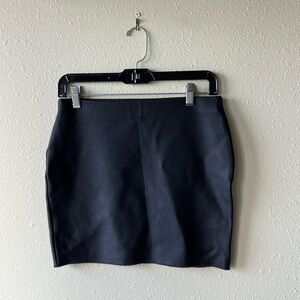 Faux leather skirt